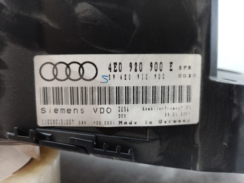 Recambio de cuadro instrumentos para audi a8 (4e2) 3.7 quattro referencia OEM IAM 4E0920900E 4E0920900E 4E0920900E