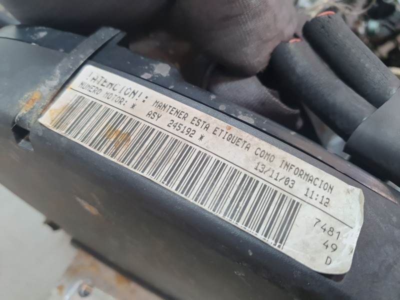 Recambio de motor completo para seat ibiza iii (6l1) 1.9 sdi referencia OEM IAM ASY ASY ASY