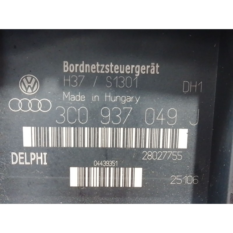 Recambio de caja reles / fusibles para volkswagen passat b6 (3c2) 2.0 tdi referencia OEM IAM 3C0937049J 04439351 28027755
