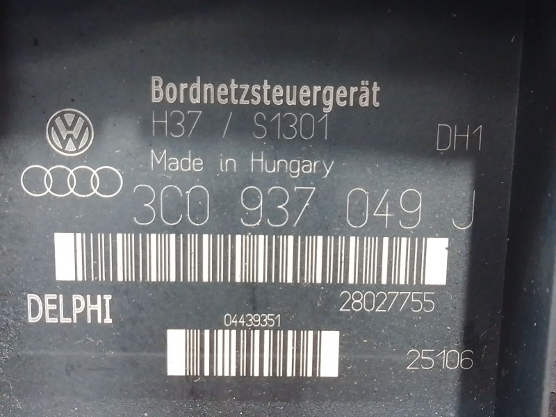 Recambio de caja reles / fusibles para volkswagen passat b6 (3c2) 2.0 tdi referencia OEM IAM 3C0937049J 04439351 28027755