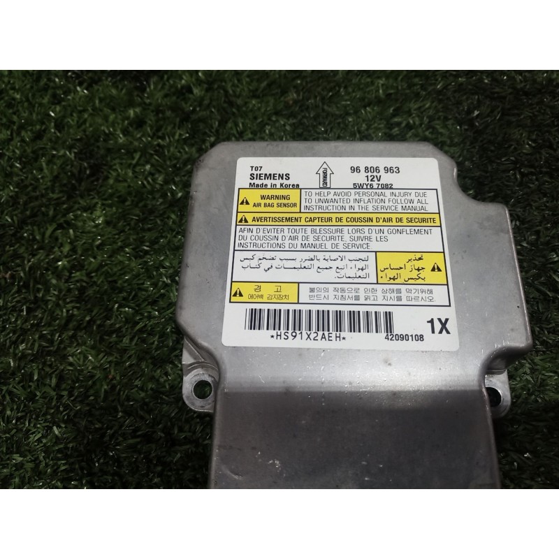 Recambio de centralita airbag para chevrolet aveo / kalos sedán (t250, t255) 1.2 referencia OEM IAM 96806963 96806963 96806963