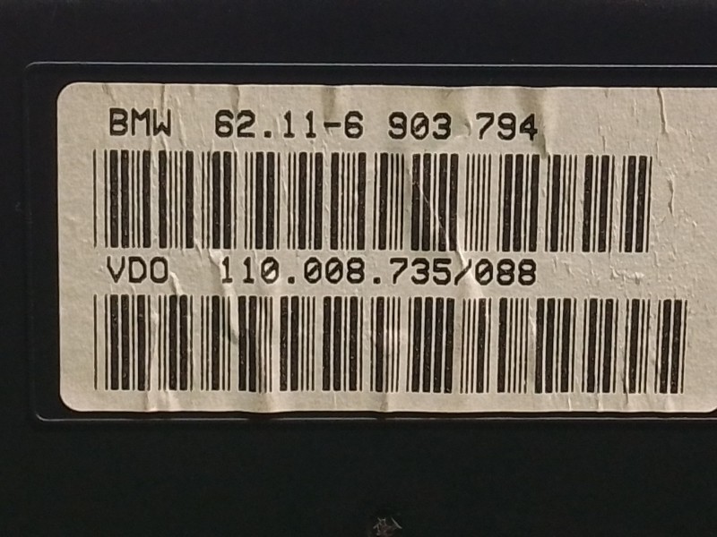 Recambio de cuadro instrumentos para bmw 5 (e39) 523 i referencia OEM IAM 110008735088 87001313 62116903794
