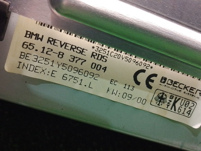 Recambio de sistema audio / radio cd para bmw 5 (e39) 523 i referencia OEM IAM 65128377004 51458184156 3251Y5096092