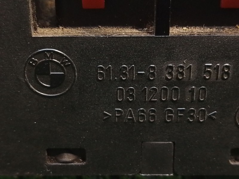 Recambio de mando elevalunas delantero izquierdo para bmw 3 (e46) 320 d referencia OEM IAM 61318381518 61318381518 03120010