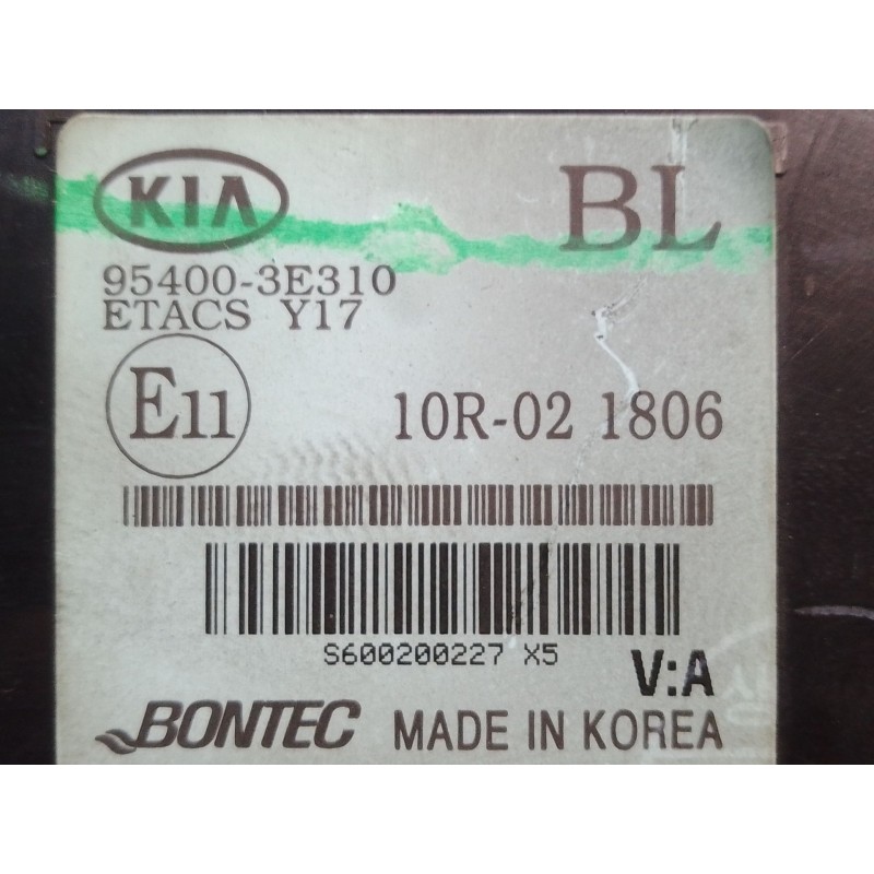 Recambio de modulo electronico para kia sorento i (jc) 2.5 crdi referencia OEM IAM 954003E310 S600200227 10R021806