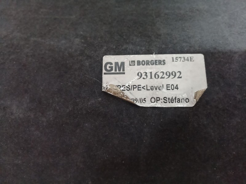 Recambio de varios para opel tigra twintop (x04) 1.3 cdti (r97) referencia OEM IAM 93162992 93162992 93162992