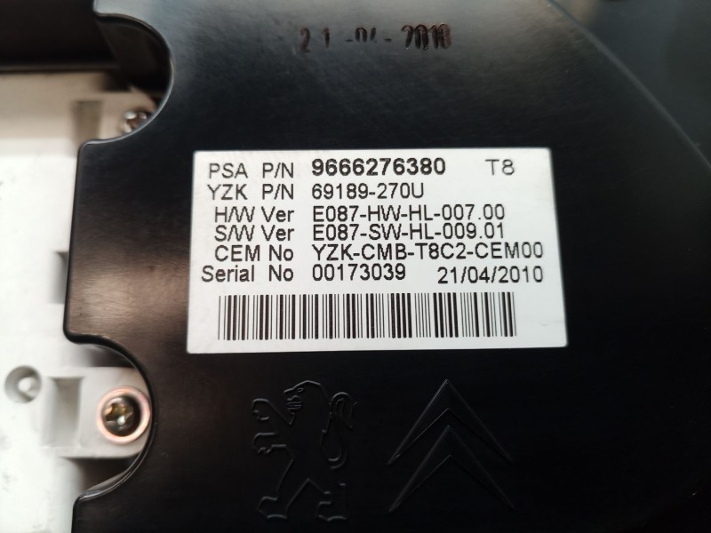 Recambio de cuadro instrumentos para peugeot 3008 van (0u_) hdi 150 (0urhem) referencia OEM IAM   