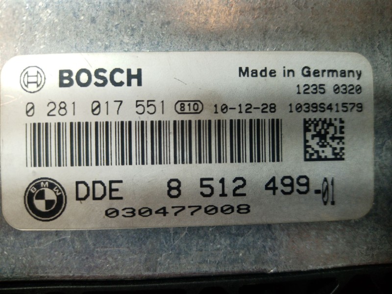 Recambio de centralita motor uce para bmw 1 (e87) 118 d referencia OEM IAM   