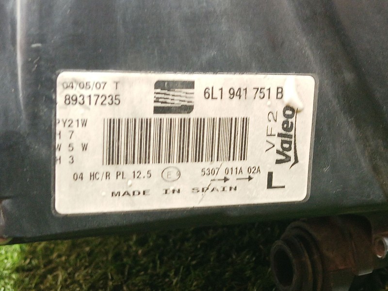 Recambio de faro izquierdo para seat ibiza iii (6l1) 1.4 16v referencia OEM IAM 6L1941751B 6L1941751B 6L1941751B