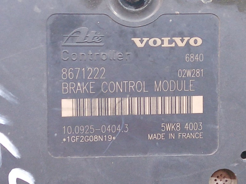 Recambio de abs para volvo s80 i (184) d5 referencia OEM IAM P0867122 P0867122 P0867122