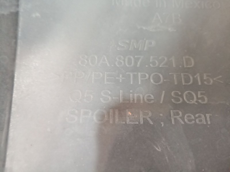 Recambio de paragolpes trasero para audi q5 (fyb, fyg) 2.0 tdi quattro referencia OEM IAM   