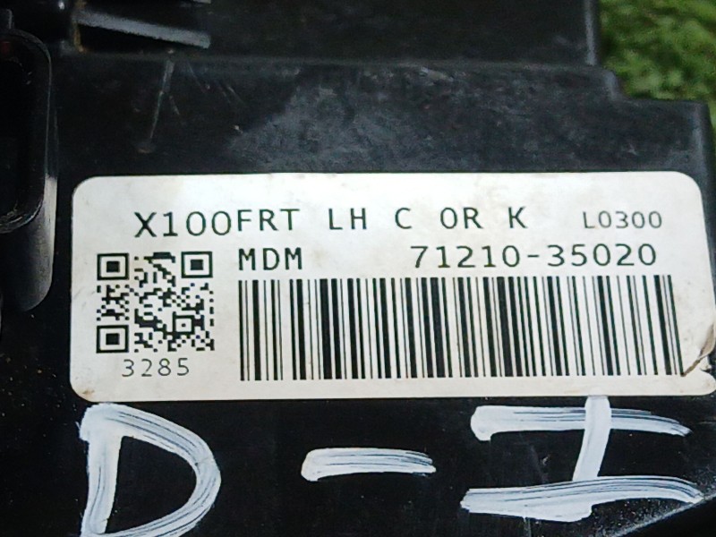 Recambio de cerradura puerta delantera izquierda para ssangyong tivoli 1.6 referencia OEM IAM 7121035020 7121035020 7121035020