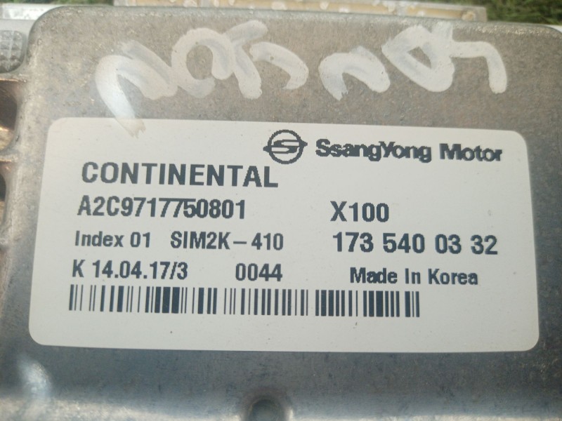 Recambio de centralita motor uce para ssangyong tivoli 1.6 referencia OEM IAM   
