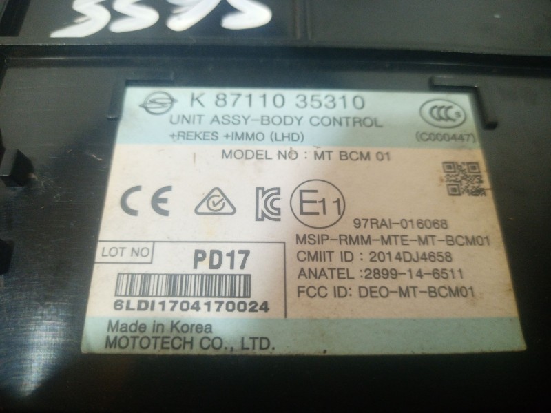 Recambio de modulo electronico para ssangyong tivoli 1.6 referencia OEM IAM   