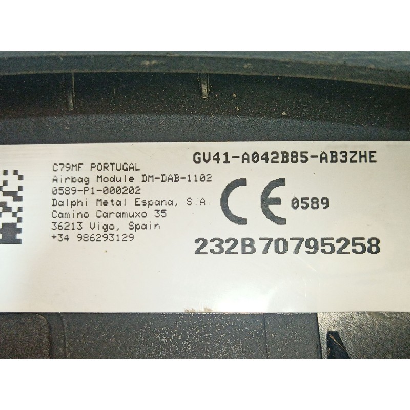 Recambio de airbag volante para ford kuga ii (dm2) 2.0 tdci referencia OEM IAM   