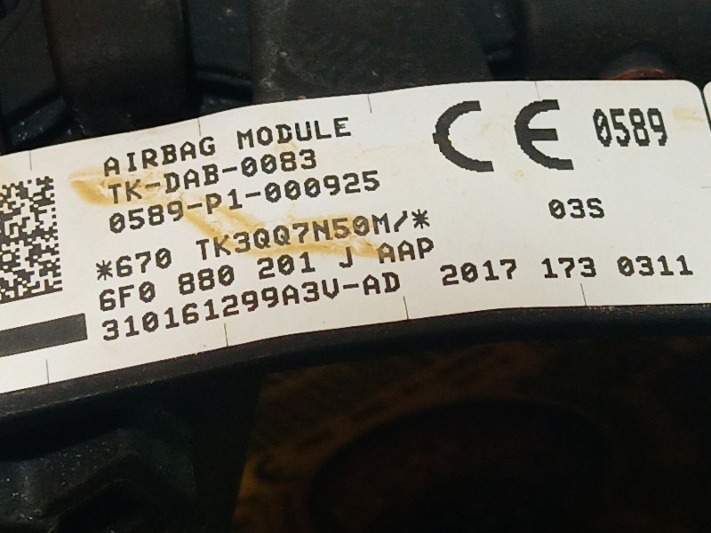 Recambio de airbag volante para seat ibiza v (kj1, kjg) 1.0 tsi referencia OEM IAM   