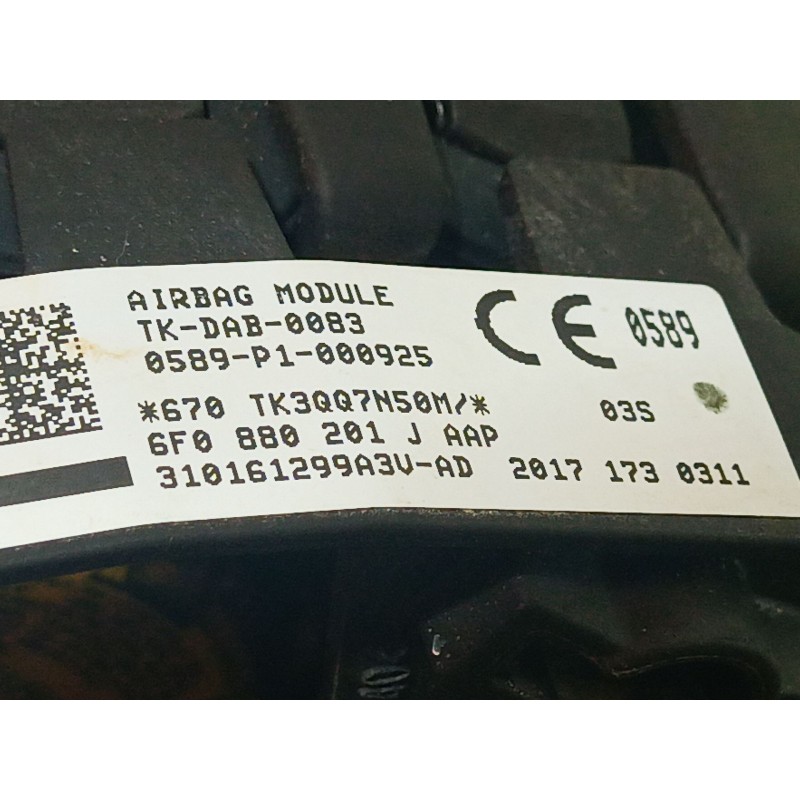 Recambio de airbag volante para seat ibiza v (kj1, kjg) 1.0 tsi referencia OEM IAM   