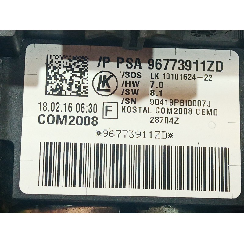 Recambio de mando multifuncion para peugeot 5008 (0u_, 0e_) 1.6 bluehdi 120 referencia OEM IAM   