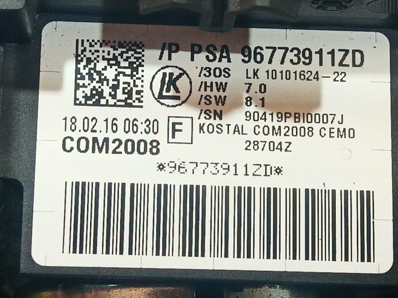 Recambio de mando multifuncion para peugeot 5008 (0u_, 0e_) 1.6 bluehdi 120 referencia OEM IAM   