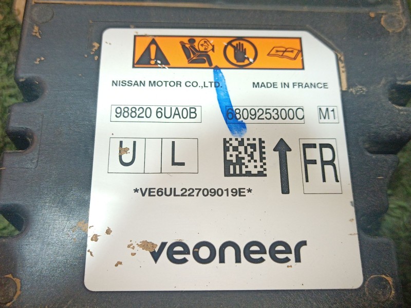 Recambio de centralita airbag para nissan qashqai iii (j12) 1.3 dig-t referencia OEM IAM 988206UA0 988206UA0 988206UA0