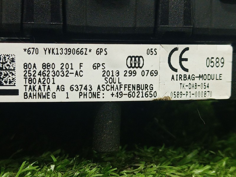 Recambio de airbag volante para audi q5 (fyb, fyg) 2.0 tdi quattro referencia OEM IAM   