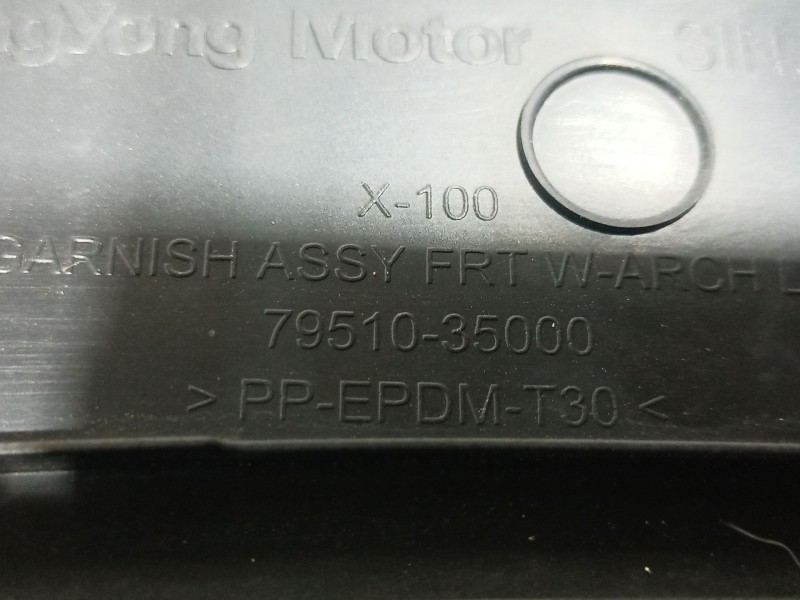 Recambio de aletin delantero izquierdo para ssangyong tivoli 1.6 referencia OEM IAM 7951035 7951035 7951035