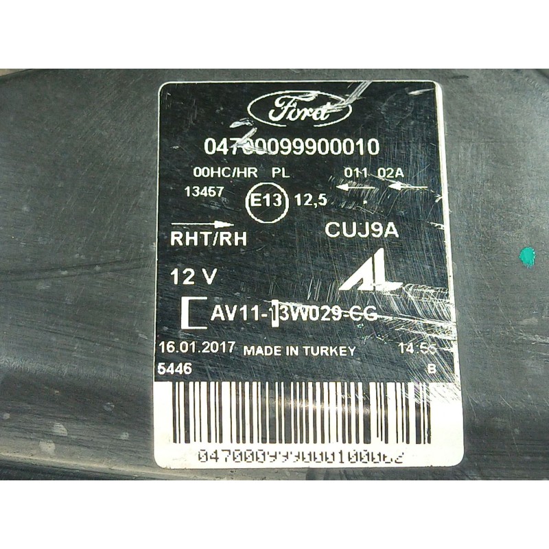 Recambio de faro derecho para ford b-max (jk) 1.5 tdci referencia OEM IAM   
