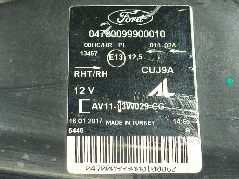 Recambio de faro derecho para ford b-max (jk) 1.5 tdci referencia OEM IAM   