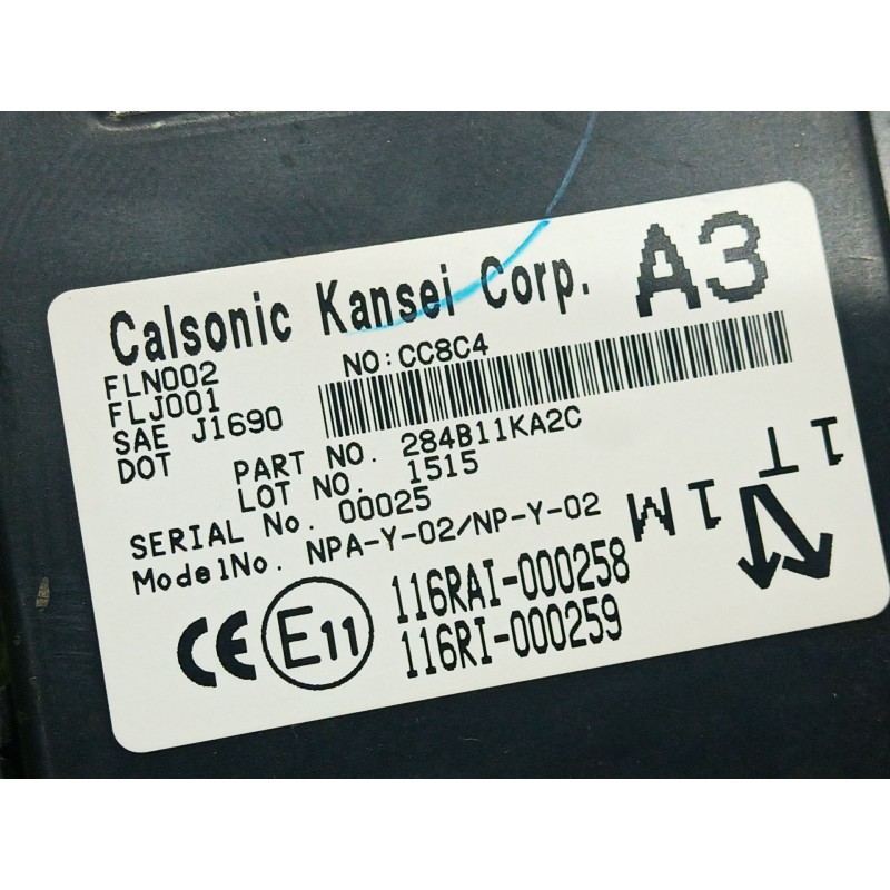 Recambio de modulo electronico para nissan juke (f15) 1.6 dig-t 4x4 referencia OEM IAM 116RAI000258 116RAI000258 116RI000259