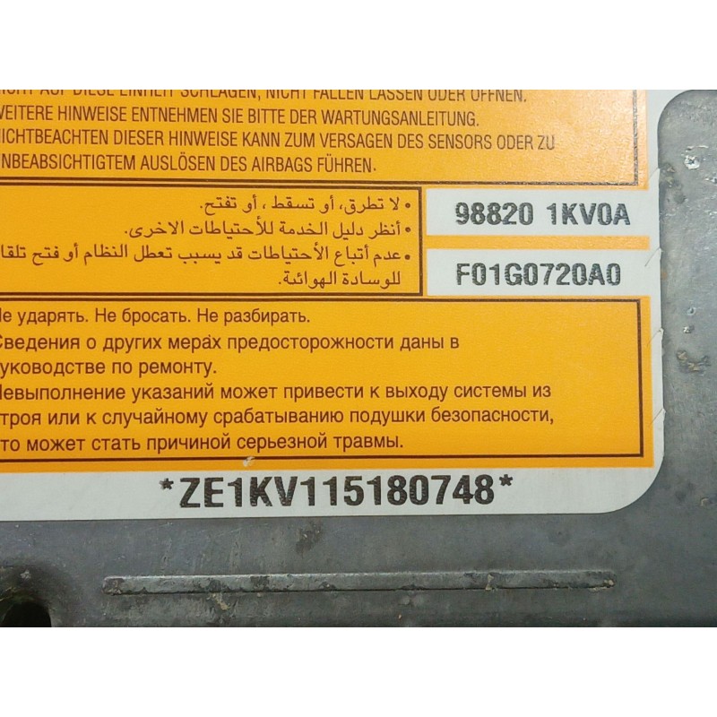 Recambio de centralita airbag para nissan juke (f15) 1.6 dig-t 4x4 referencia OEM IAM   