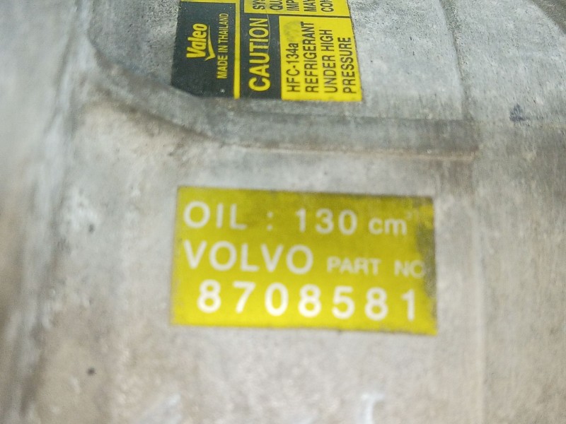 Recambio de compresor aire acondicionado para volvo s80 i (184) d5 referencia OEM IAM 8708581 8708581 8708581