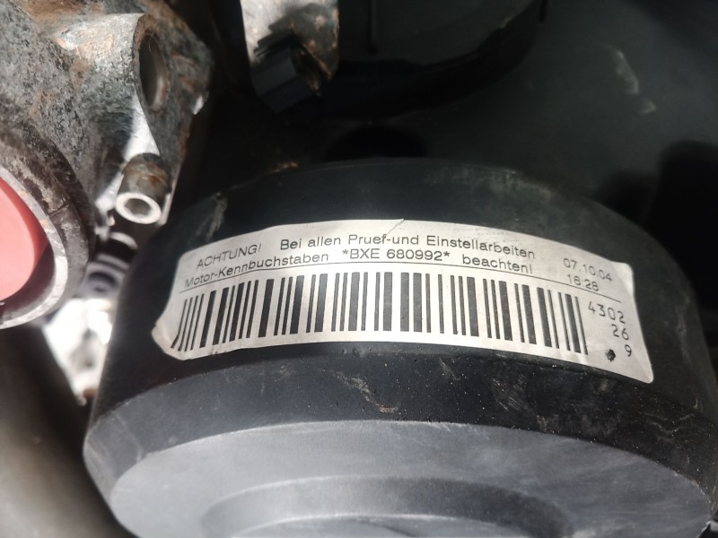 Recambio de motor completo para seat leon (1p1) 1.9 tdi referencia OEM IAM BXE BXE BXE Recambio de motor completo para seat leon (1p1) 1.9 tdi referencia OEM IAM BXE BXE BXE