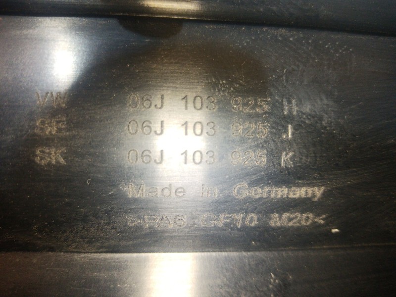 Recambio de tapa motor para volkswagen passat b6 (3c2) 1.8 tsi referencia OEM IAM 06J103925 06J103925 06J103925