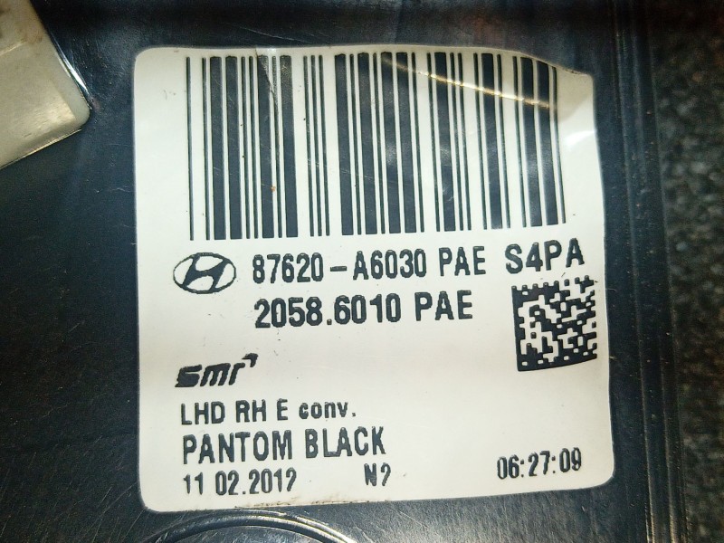 Recambio de retrovisor derecho para hyundai i30 (gd) 1.4 referencia OEM IAM   