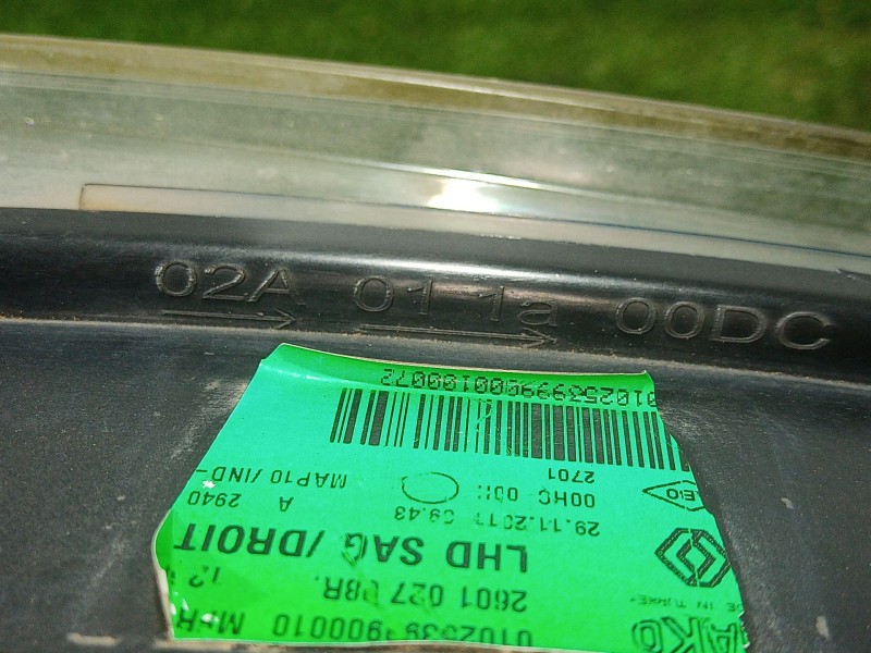 Recambio de faro derecho para renault fluence (l3_) z.e. referencia OEM IAM   