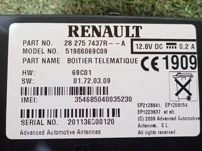 Recambio de centralita start / stop para renault fluence (l3_) z.e. referencia OEM IAM   
