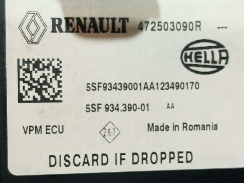 Recambio de centralita airbag para renault fluence (l3_) z.e. referencia OEM IAM   