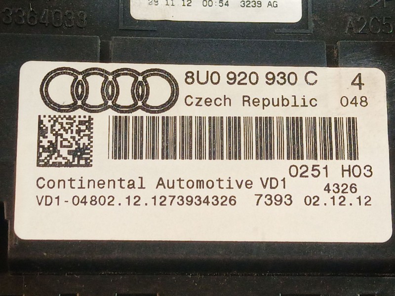 Recambio de cuadro instrumentos para audi q3 (8ub, 8ug) 2.0 tdi referencia OEM IAM   