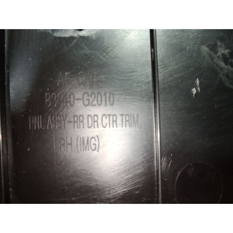 Recambio de guarnecido puerta trasera derecha para hyundai ioniq (ae) 1.6 gdi hybrid referencia OEM IAM   