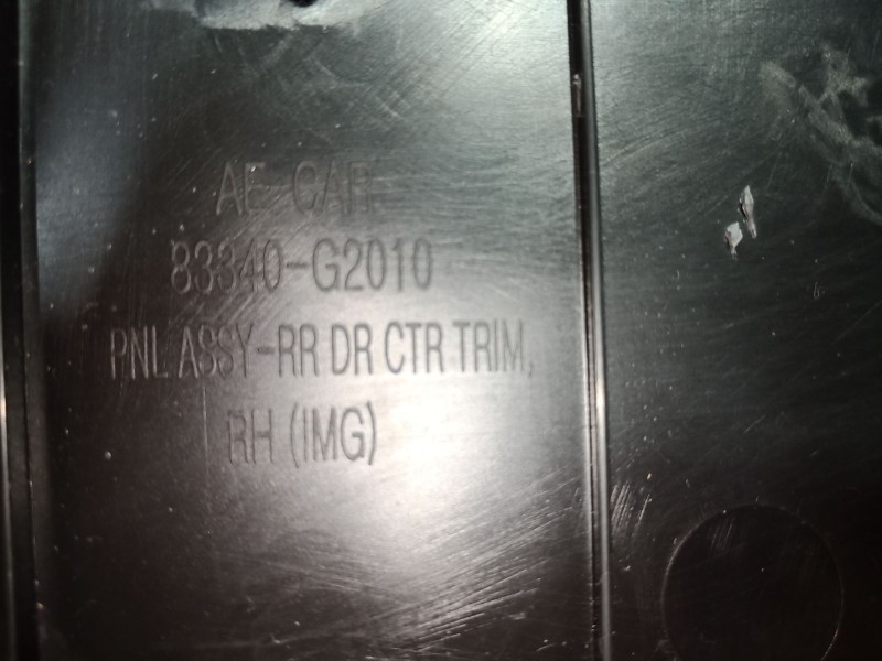 Recambio de guarnecido puerta trasera derecha para hyundai ioniq (ae) 1.6 gdi hybrid referencia OEM IAM   