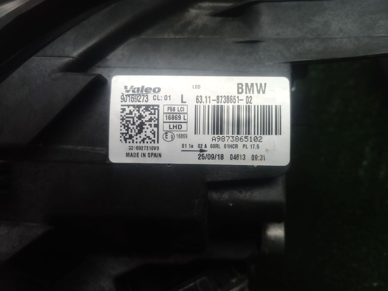 Recambio de faro derecho para mini mini (f55) cooper d referencia OEM IAM   