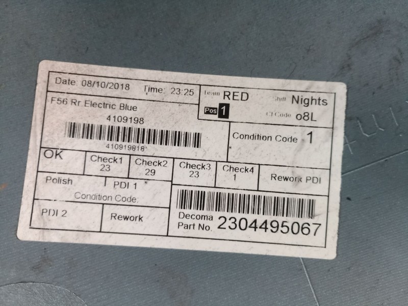 Recambio de paragolpes trasero para mini mini (f55) cooper d referencia OEM IAM   