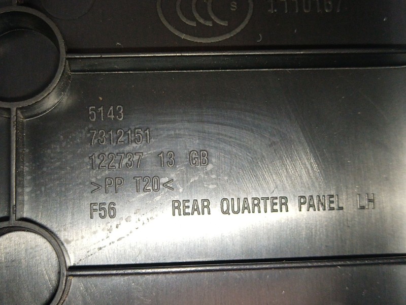 Recambio de guarnecido puerta trasera izquierda para mini mini (f55) cooper d referencia OEM IAM   