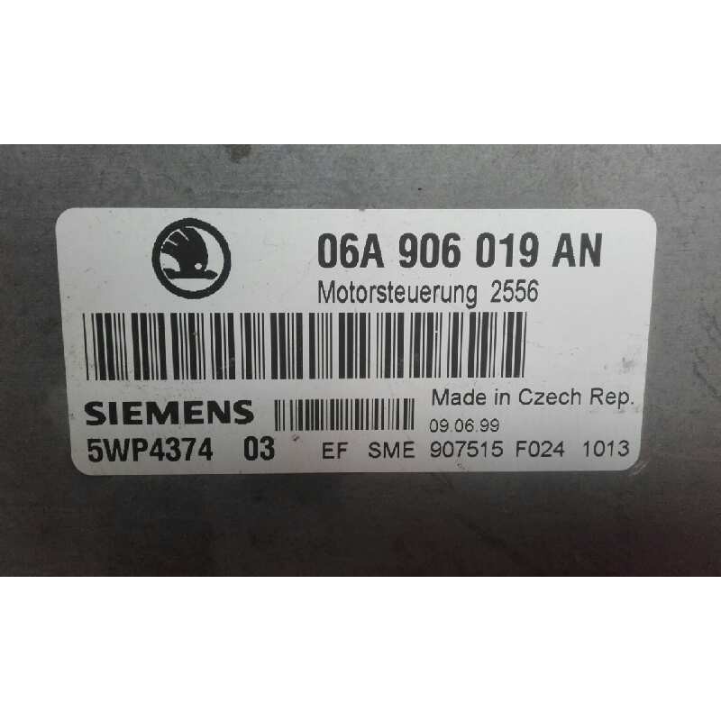 Recambio de centralita motor uce para skoda octavia berlina (1u2) 1.6 referencia OEM IAM 06A906019AN 5WP437403 06A906019AN