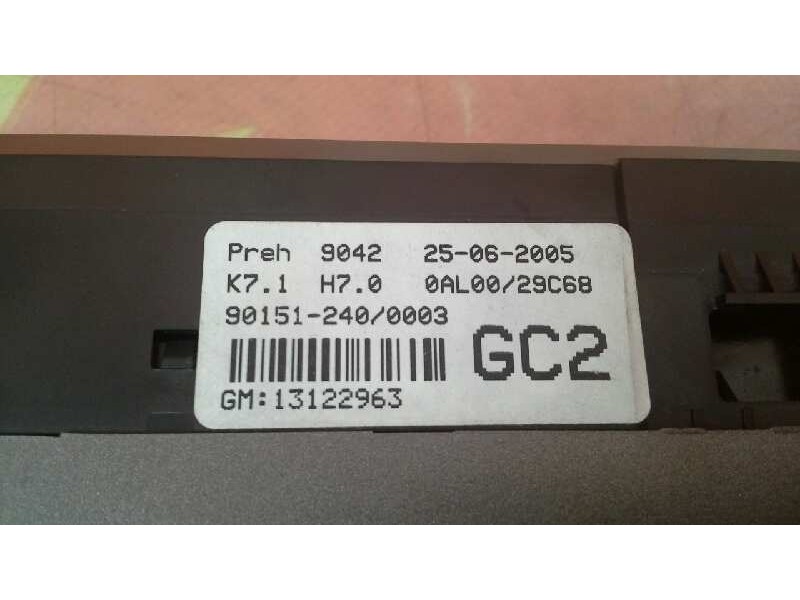 Recambio de mando climatizador para opel astra gtc enjoy referencia OEM IAM 13122963 901512400003 