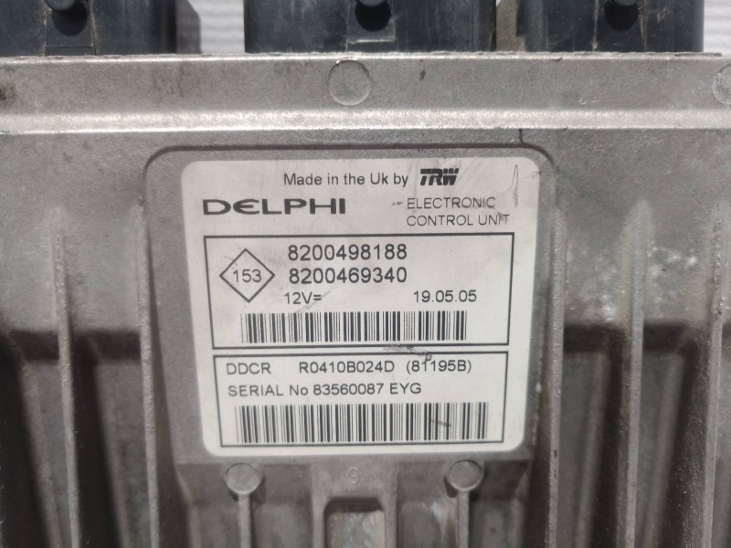 Recambio de centralita motor uce para renault scenic ii authentique referencia OEM IAM 8200498188 8200498188 8200469340