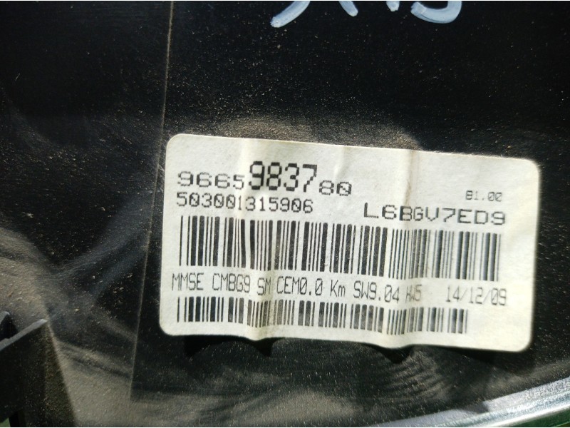Recambio de cuadro instrumentos para citroën jumpy hdi 120 atlante combi referencia OEM IAM 9665983780 9665983780 9665983780