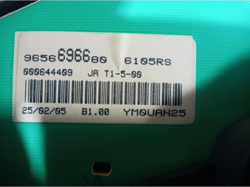 Recambio de cuadro instrumentos para peugeot 206 berlina gti referencia OEM IAM 9656696680 9656696680 9656696680