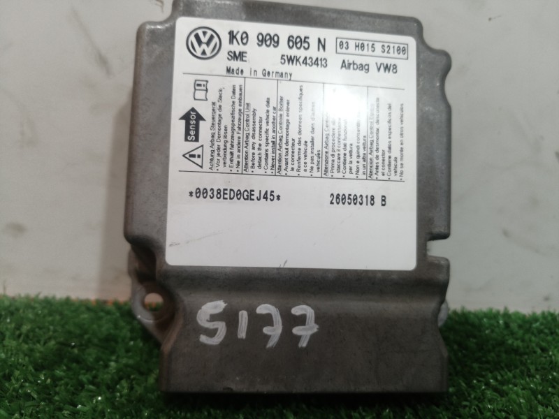 Recambio de centralita airbag para seat altea (5p1) sport referencia OEM IAM 1K0909605N 1K0909605N 5WK43413