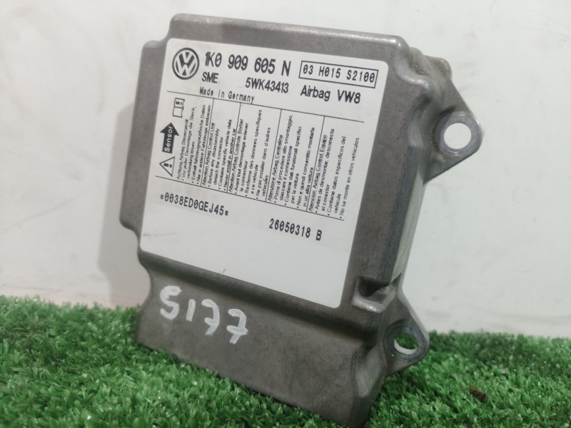 Recambio de centralita airbag para seat altea (5p1) sport referencia OEM IAM 1K0909605N 1K0909605N 5WK43413